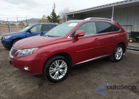 2010 Lexus Rx 450H z USA, uszkodzony, nr VIN JTJBC1BA2A2020510